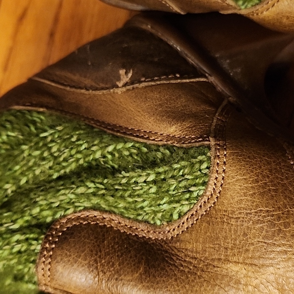 El Naturalista leather and knitted ankle boots - Picture 3 of 5